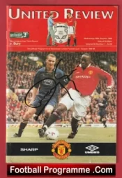Manchester United v Bury 1998 – Multi Autographed Signed + Beckham