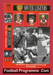 Manchester United Denis Law + Bobby Charlton Signed Autograph Man Utd