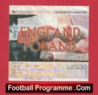 England v Poland 1999 – Football Ticket