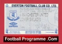 Everton v Manchester United 1998 – Treble Season Ticket