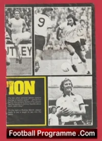 Fulham George Best Autograph Signed Magazine Picture