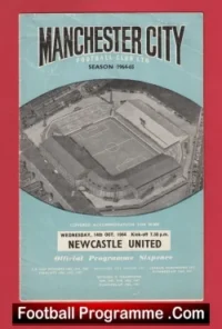 Manchester City v Newcastle United 1964
