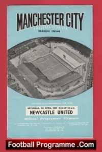 Manchester City v Newcastle United 1964 – Man City Football Programmes