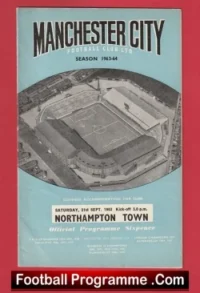 Manchester City v Northampton Town 1963 – Man City Football Programmes