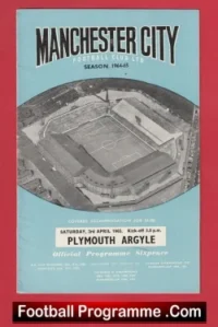 Manchester City v Plymouth Argyle 1965