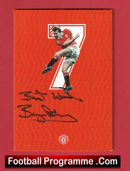 Manchester United Bryan Robson Autographed Signed Info Card - Image 2