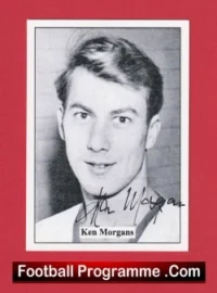 Manchester United Ken Morgans Autograph Signed Football Card Man Utd