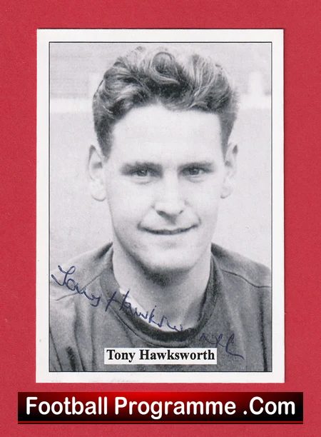 Manchester United Tony Hawksworth Autograph Signed Football Card Man Utd - Image 2