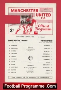 Manchester United v Netherfield 1968 – Lancashire Senior Cup