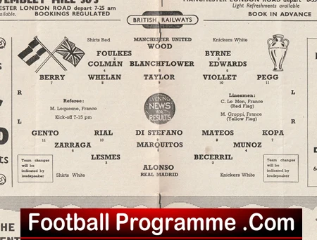 Manchester United v Real Madrid 1957 - Man Utd Semi Final - Image 3