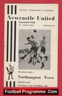 Newcastle United v Northampton Town 1963