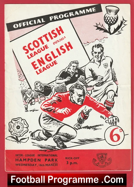 Scottish League v English League 1955 - Scotland v England 54 - Image 2