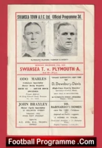 Swansea Town v Plymouth Argyle 1954