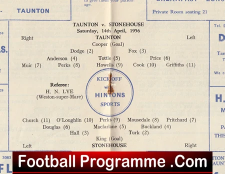 Taunton v Stonehouse 1956 - 1950s - Image 3