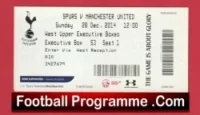 Tottenham Hotspur v Manchester United 2014 – Football Ticket