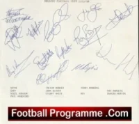Welling United Football Club Multi Autographed Signed Team 1989 1990