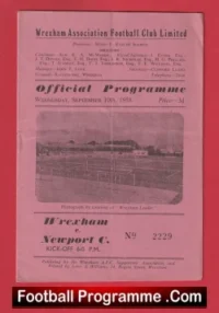 Wrexham v Newport County 1958 – 1950s