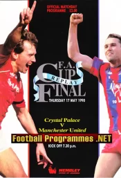 Manchester United v Crystal Palace 1990 – FAC Final Replay + Signed Denis Law