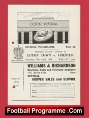 Luton Town v Chester City 1968