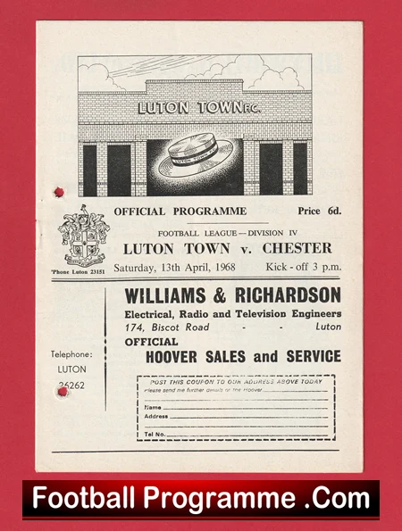 Luton Town v Chester City 1968 - Image 2