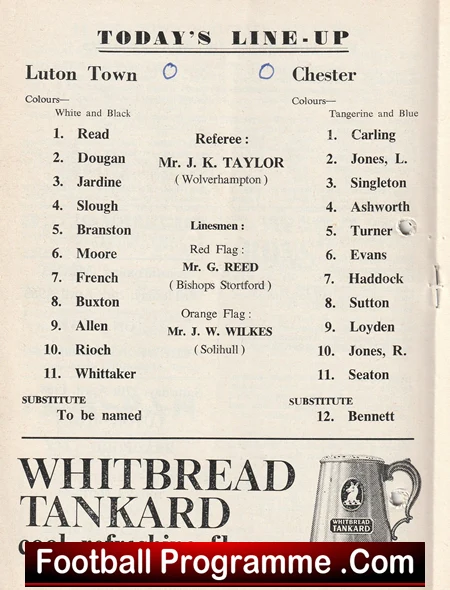 Luton Town v Chester City 1968 - Image 3