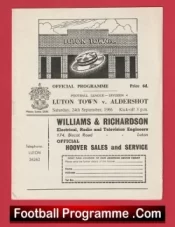 Luton Town v Aldershot 1966