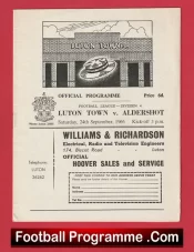 Luton Town v Aldershot 1966