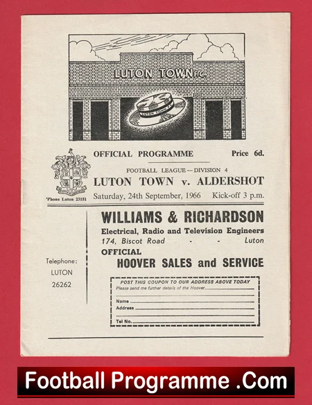 Luton Town v Aldershot 1966 - Image 2