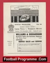 Luton Town v Tranmere Rovers 1966