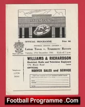 Luton Town v Tranmere Rovers 1966