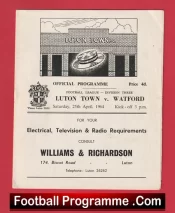 Luton Town v Watford 1964