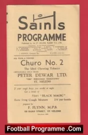St Helens Rugby v Shape Indians 1962 – Old Rugby Programmes