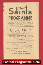 St Helens Rugby v Shape Indians 1962 – Old Rugby Programmes