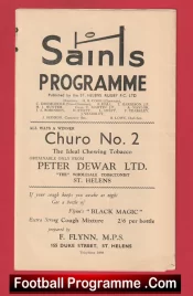St Helens Rugby v Liverpool City 1962 – Old Rugby Programmes