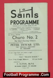 St Helens Rugby v Warrington 1962 – Old Rugby Programmes