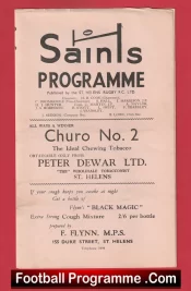 St Helens Rugby v Oldham 1961 – Old Rugby Programmes