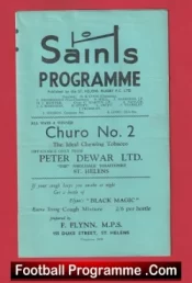 St Helens Rugby v Salford 1961 – Old Rugby Programmes