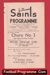 St Helens Rugby v Hull 1961 – Old Rugby Programmes