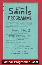 St Helens Rugby v Wakefield Trinity 1961 – Old Rugby Programmes