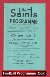 St Helens Rugby v Wakefield Trinity 1961 – Old Rugby Programmes