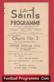 St Helens Rugby v Leeds 1961 – Old Rugby Programmes