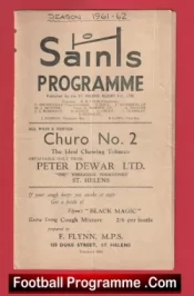 St Helens Rugby v Liverpool City 1961 – Old Rugby Programmes