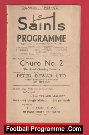 St Helens Rugby v Liverpool City 1961 – Old Rugby Programmes