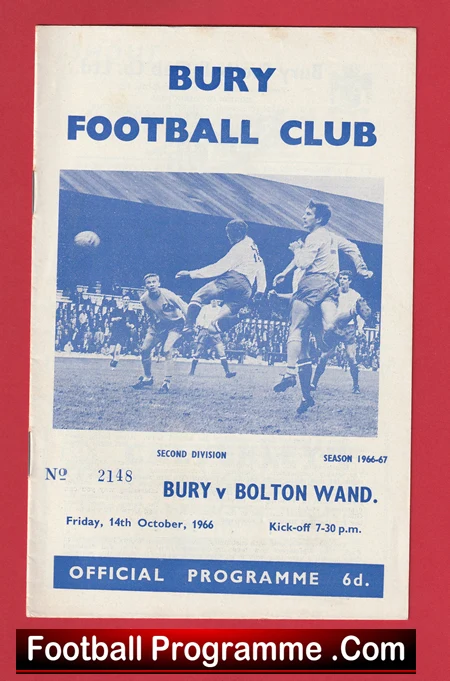 Bury v Bolton Wanderers 1966 - Image 2