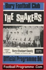 Bury v Stockport County 1968