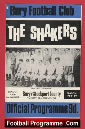 Bury v Stockport County 1968