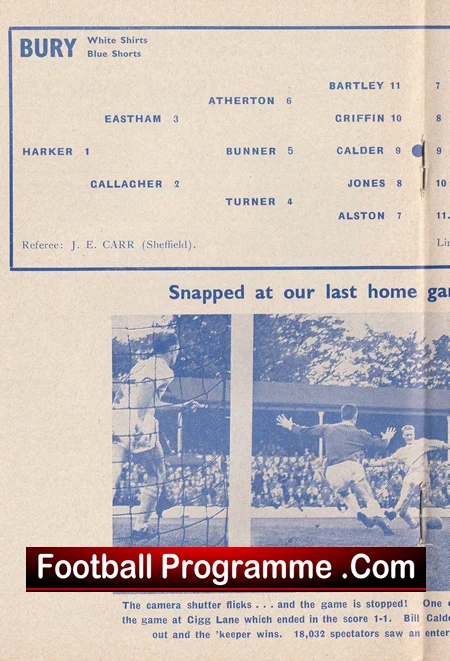 Bury v Derby County 1963 - Image 3
