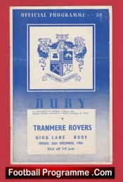 Bury v Tranmere Rovers 1958