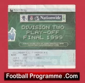 Preston North End v Gillingham 1999 – Ticket D2 Play Off Final Wembley