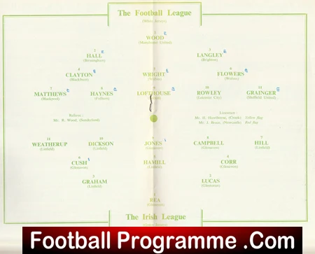 Football League v Ireland League 1956 - Newcastle United - Image 3